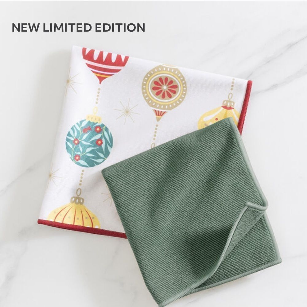 Norwex Basic Package EnviroCloth and Window Cloth Ornament and Forest NWT